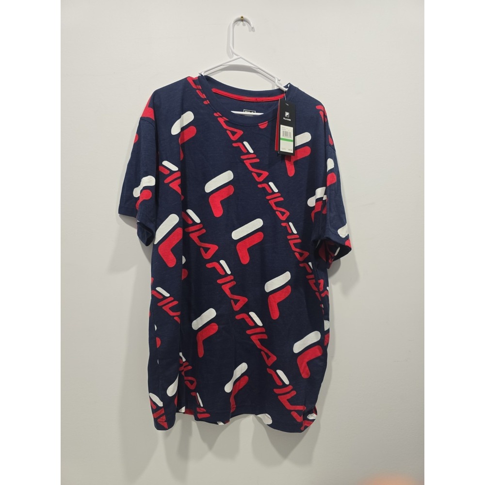 Fila Scocer Shirt Mens XL All Over Print Training